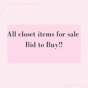 Unlisted Items. Closet cleanout